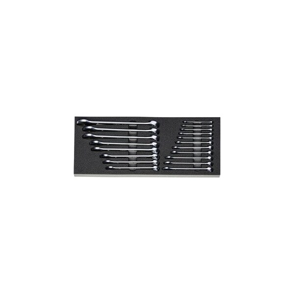 Garant Combination wrench set in Heavy Duty Foam, 19 Pc - 952428 19