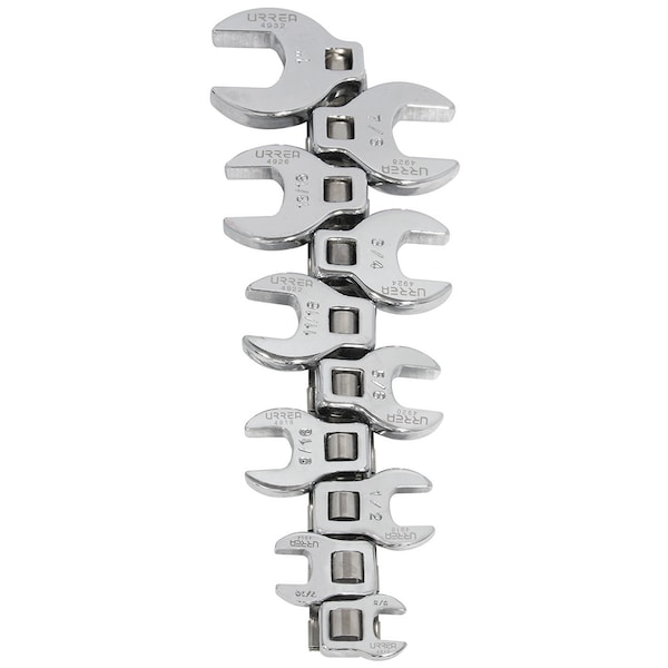 Urrea 3/8" Drive CrowFoot Wrench Set of 10 pieces - 4900-10