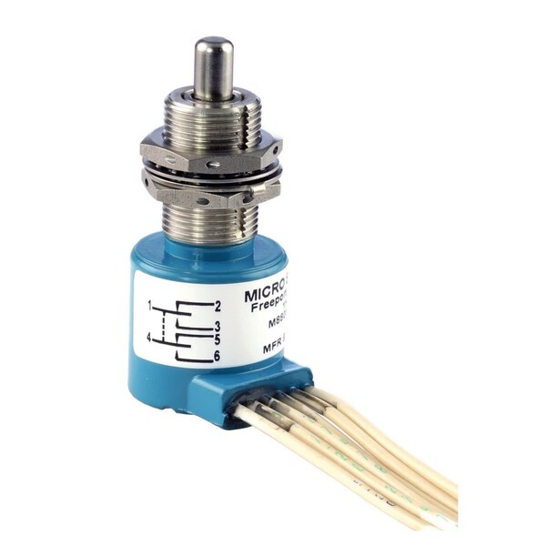 Interruptor de límite de acción rápida Honeywell, SPDT, Momentáneo, 7A, 28Vdc, 4.2mm, Terminal de cable, Actuador de émbolo de acero - 604HE1-6