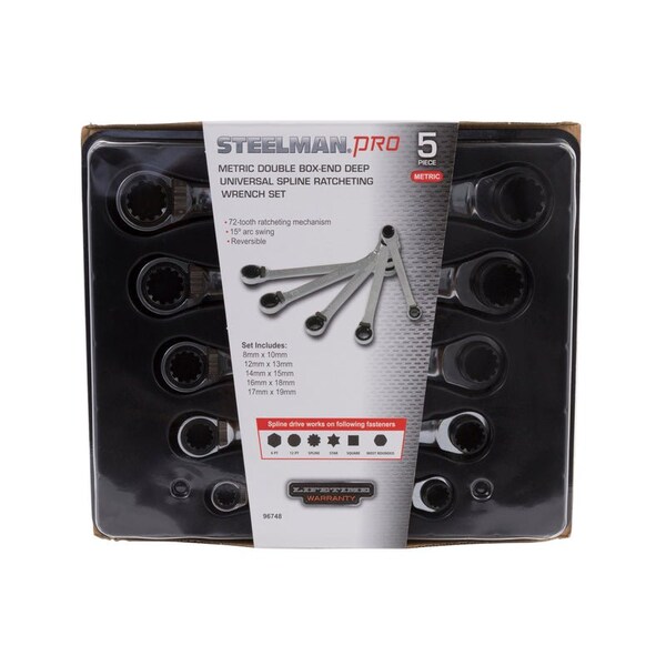 Js Products 5PC DBL BX END UNIV FLEX RAT WR SET - ST96748