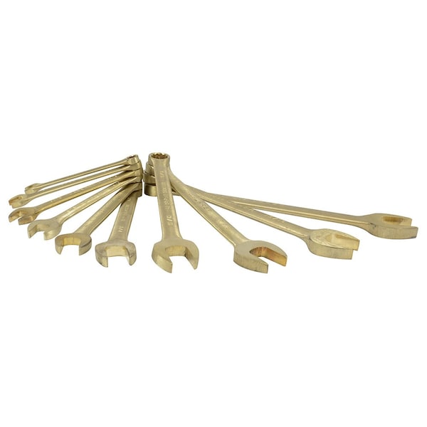 Urrea 12-point Non-sparking Combination Wrench Set 10Pc - UH1200G