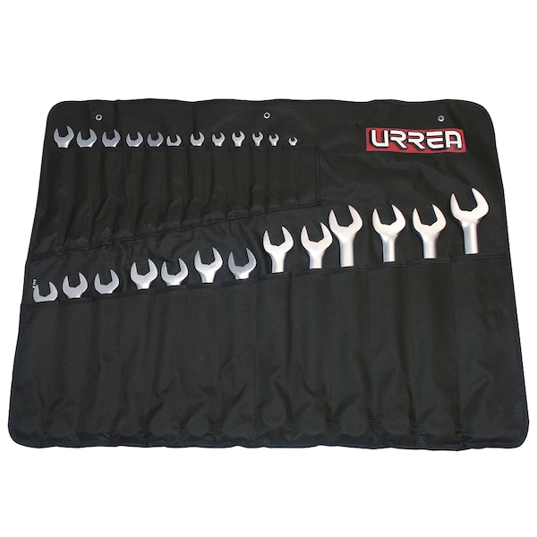 Urrea Satin finish 12pt combination wrench set 25 pc - 1200QMA