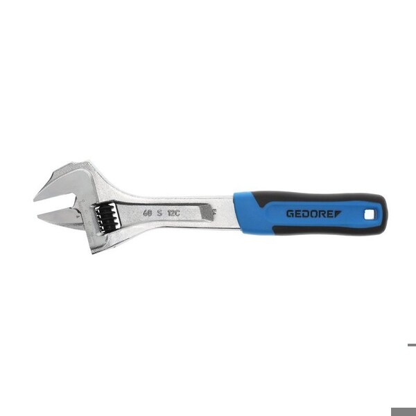 Gedore Adjustable Wrench 12", Black Finish, Material: Chrome Vanadium Steel - 60 S 12 JC