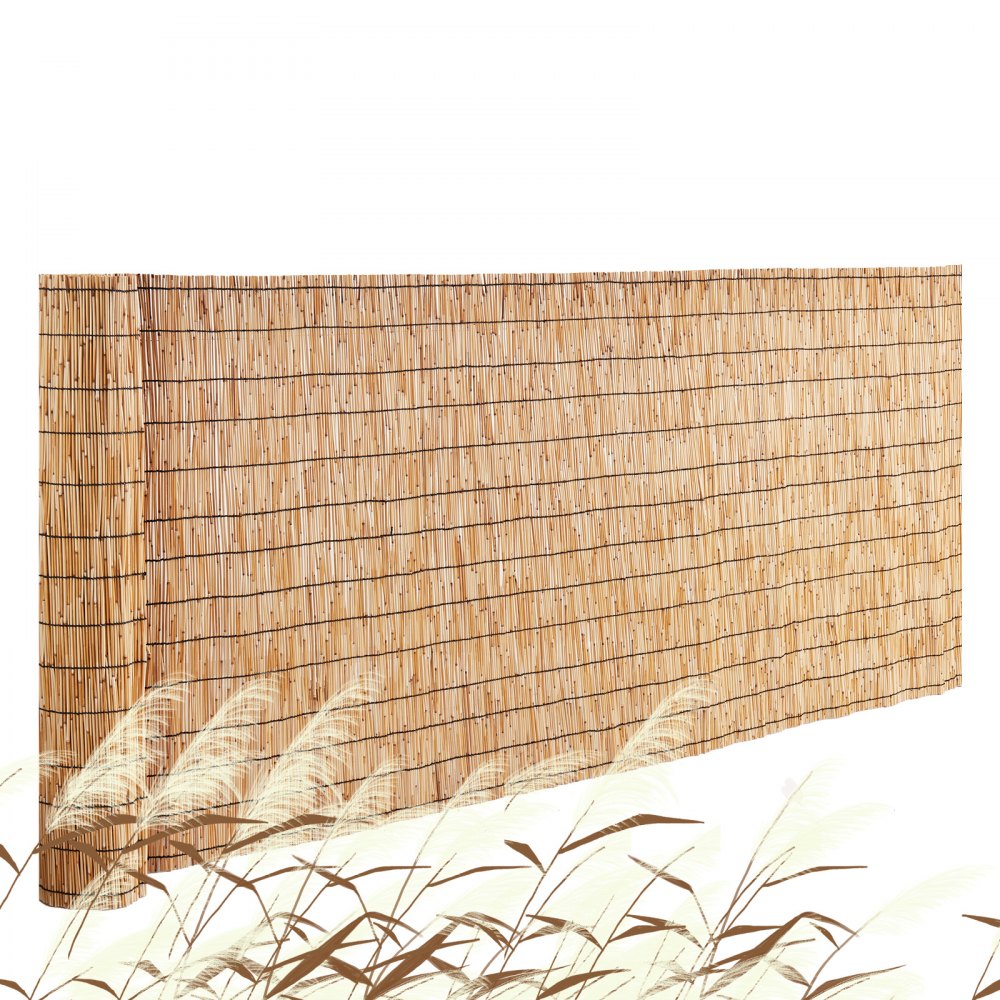 VEVOR Reed Fence Backyard Landscaping Privacy Blind Fencing Screen 13.3' x 3.3' - LWWL1JT133FTR0TUEV0
