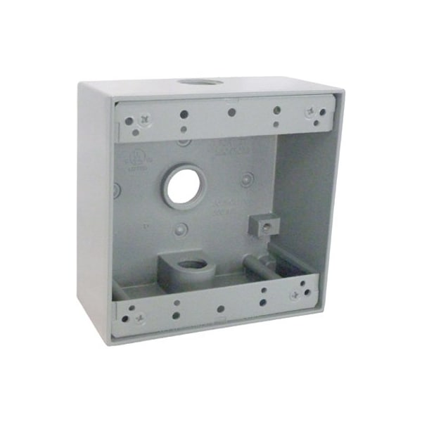Hubbell Electrical Box, Outlet Box Type, 2 Gangs, Aluminum - TGB50-3