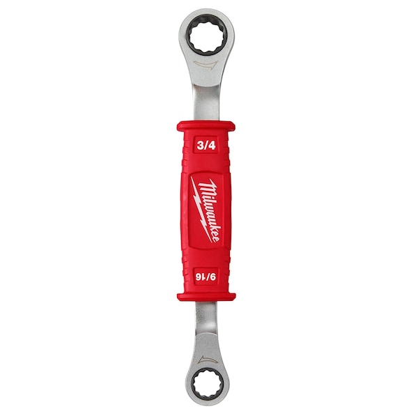 Milwaukee Tool Lineman?s 2-in-1 Insulated Ratcheting Box Wrench - 48-22-9211