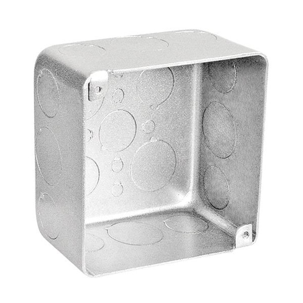 Southwire Electrical Box, 30.3 cu in, Square Box Type, 4 Gangs, 316 Stainless Steel, Square Shape - 52171-SVTSS