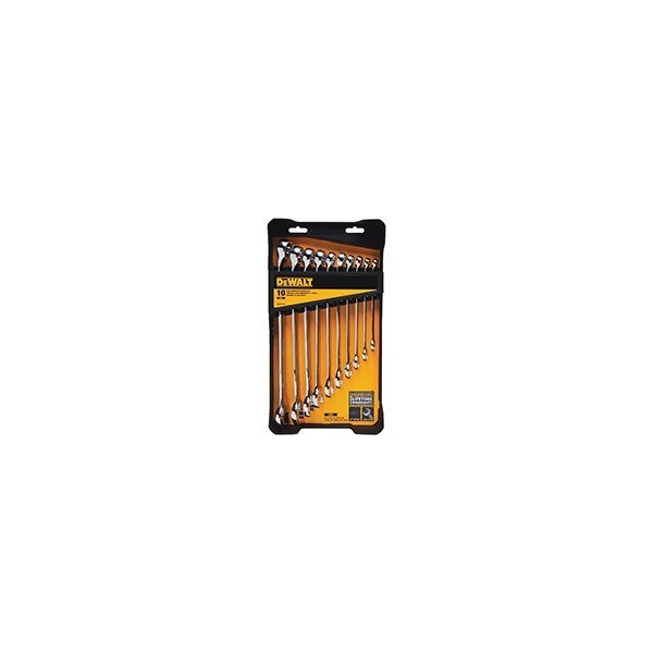Dewalt DeWALT DWMT72167 Combination Wrench Set, Chrome Vanadium Steel, 10-Piece - DWMT72167