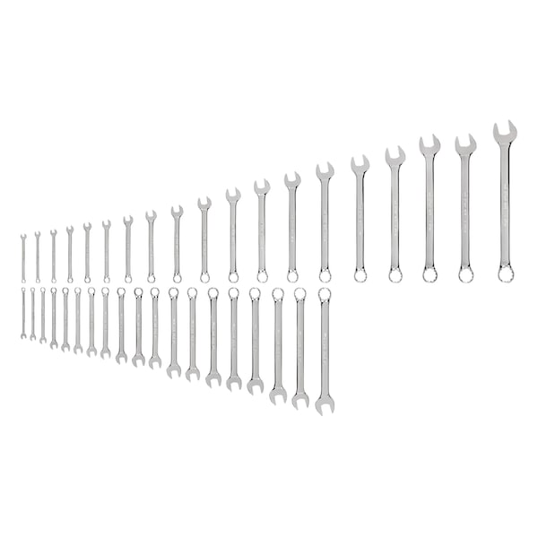 Tekton Combination Wrench Set, 38-Piece (1/4 - 1-1/4", 6-24mm) - WCB90304