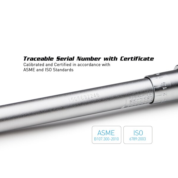 Capri Tools 1/2 in Drive Industrial Torque Wrench, 10-150 ft.-lb. - CP31202