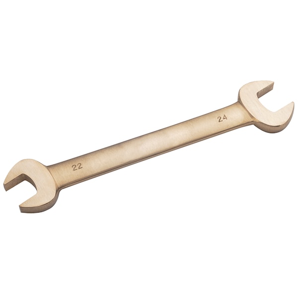 Cs Unitec Non Sparking Wrench, Dbl Open End, 1/2 x 9/16, Aluminum Bronze - EX203-045UA