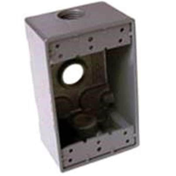 Bell Electrical Box, Outlet Box Type, 1 Gang, Aluminum - 1896281