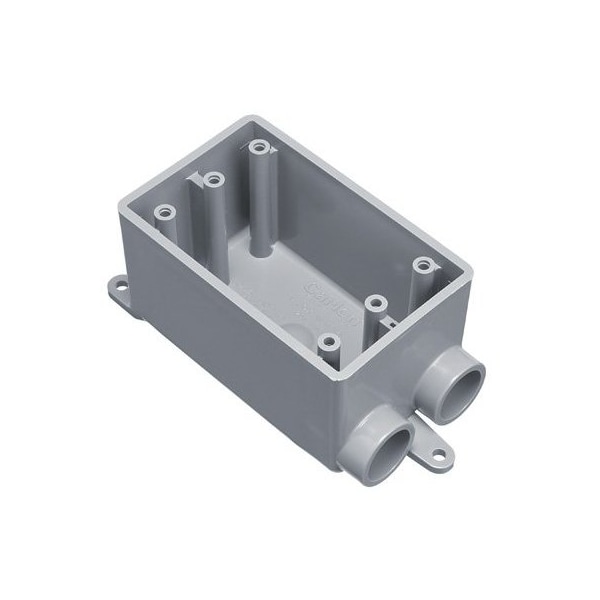 Abb Electrical Box, 18 cu in, FSC Box Type, 1 Gang, PVC - E982EFN-CTN