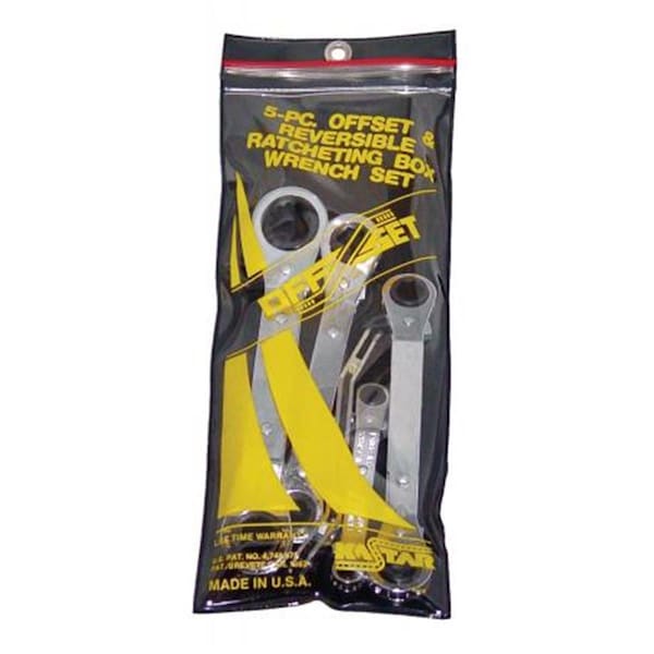 Kastar Rowm-5 5 Piece Met Ratcheting Box Wrench-Pouch, 5PK - KH512M