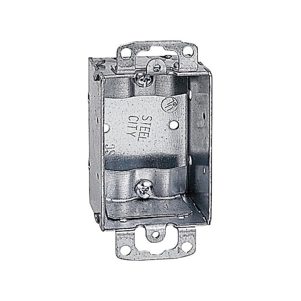 Steel City Electrical Box, 7.5 cu in, Switch Box Type, 0 Gangs, Steel, Rectangular Shape - SWB-25