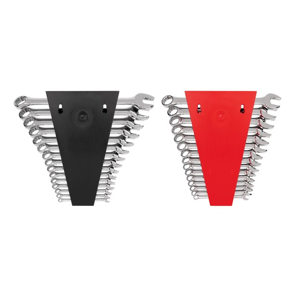 Tekton Combination Wrench Set, 30-Piece (1/4-1", 8-22mm) - Rack - WCB92303