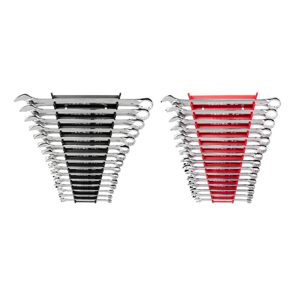 Tekton Combination Wrench Set, 30-Piece (1/4-1", 8-22mm) - Rack - WCB92303