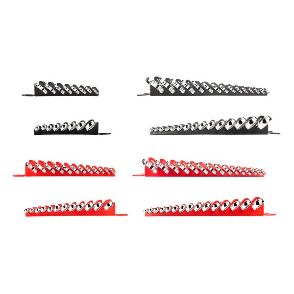 Tekton Stubby and Standard Length Combination Wrench Set, 50-Piece (1/4-1", 8-22mm) - Holder - WCB91901