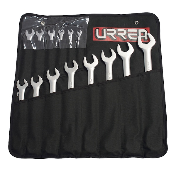 Urrea Satin finish 12-point combination wrench set 14 pc - 1200DA