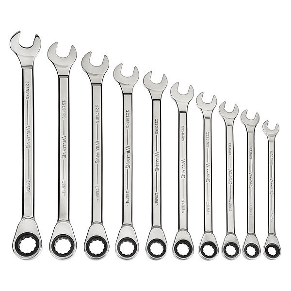 Williams Williams Combo Wrench Set, 10 Pieces, 10-19mm - MWS-10RS