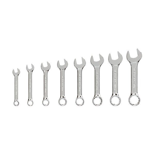 Tekton Stubby Combination Wrench Set, 8-Piece 5/16-3/4 in. - WRN01056