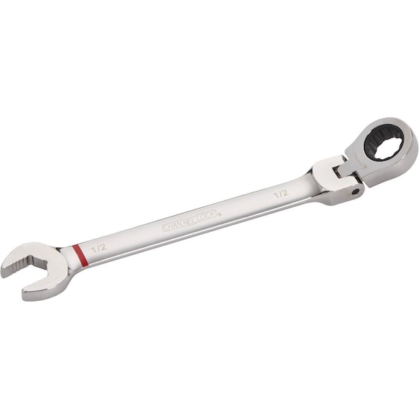 Channellock Standard 1/2 In. 12-Point Ratcheting Flex-Head Wrench - 317535