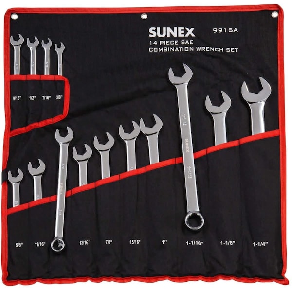 Eat-In V-Groove Combo Wrench Set - 0.37-1.25 in. - EA3590820
