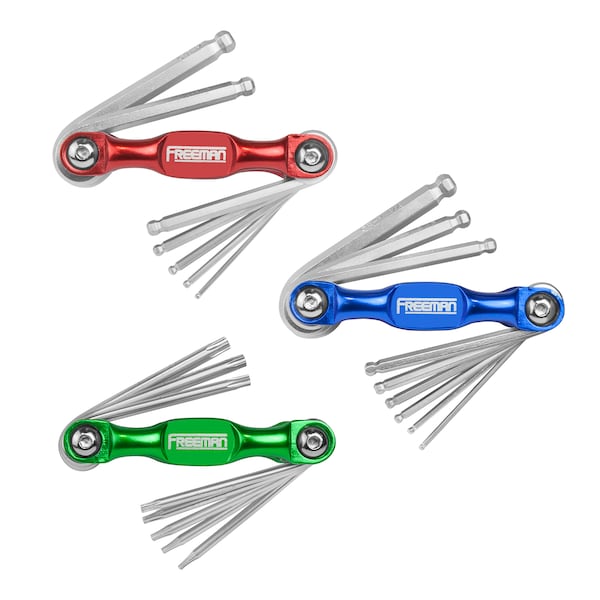 Freeman 24 Piece SAE/Metric/Torx? Fold-Up Torx? Key Set, P3PHKS - P3PHKS