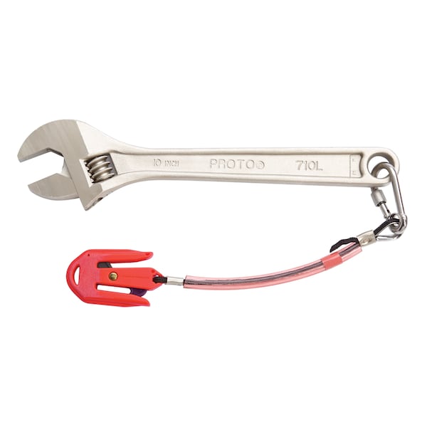 Proto Tethered Satin Clik-Stop® Adjustable Wrench 10" - J710L-TT