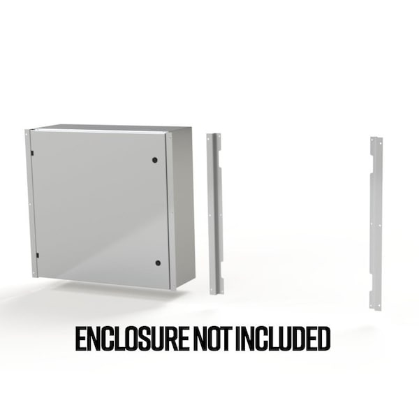 Saginaw Control & Engineering Frame, 1.08 in L x 29.85 in H x 2.43 in W, Steel - SCE-ELFM30H