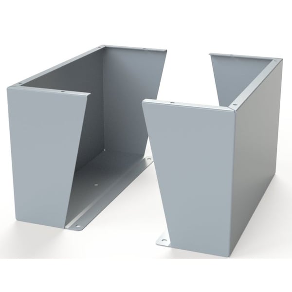 Saginaw Control & Engineering Floor Stand Kit, 15 in. H x 24 in. W x 9.12 in. L, Carbon Steel, 1 PR - SCE-FK1524
