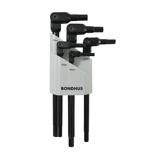 Bondhus 5 Piece Metric Hex Key Set, 162-00027 - 162-00027