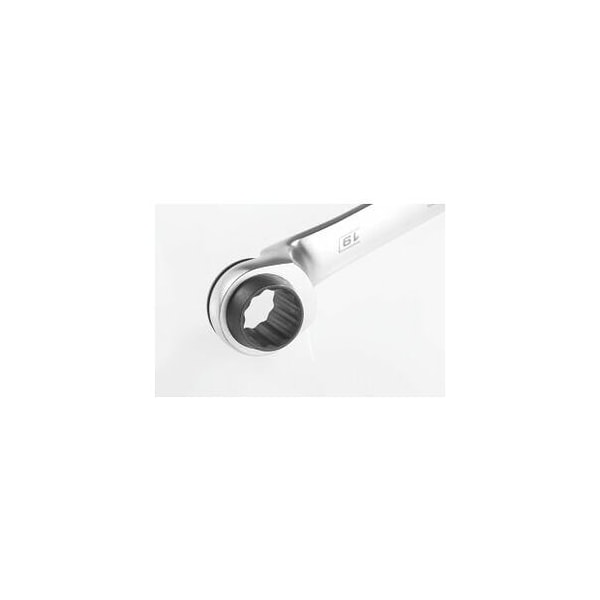 Holex Double Ratcheting Box End Wrench, 17mm x 19mm - 614843 17X19