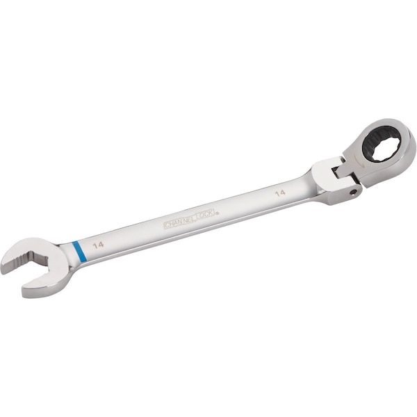 Channellock Metric 14 mm 12-Point Ratcheting Flex-Head Wrench - 321486