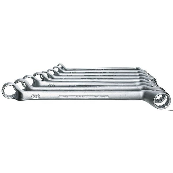Gedore Ring Set, Double Ended, 10 pcs., 6-32mm - 2-100