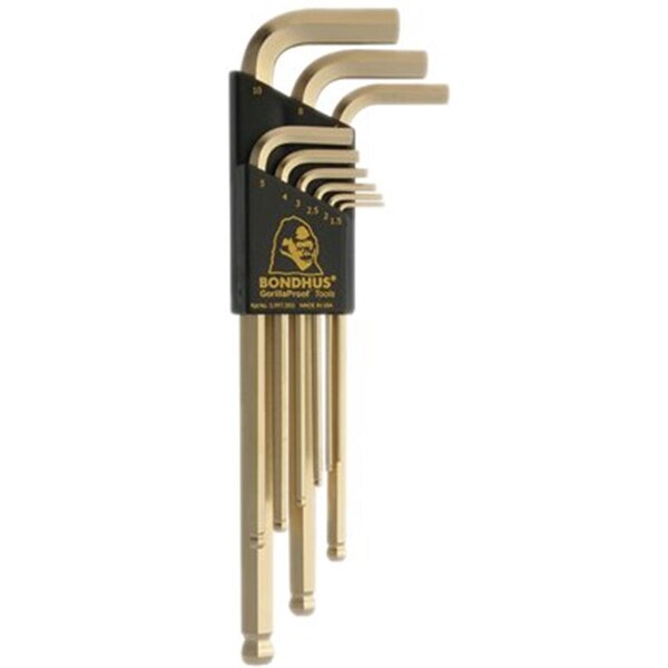 Bondhus 9 Piece Gold Guard Balldriver L Wrench Set - 116-38099