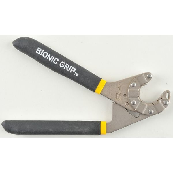 Zoro Select Plier Adj. Wrench, 8", 1/2" to 3/4", Black - BG8N