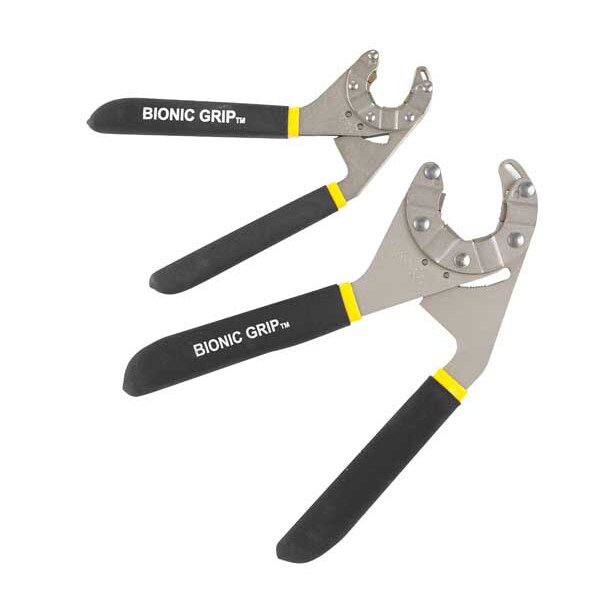Zoro Select Plier Adj. Wrench, 8", 1/2" to 3/4", Black - BG8N