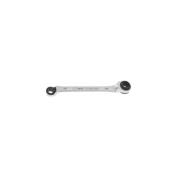 Holex Double Ratcheting Box End Wrench, 19mm x 22mm - 614843 19X22