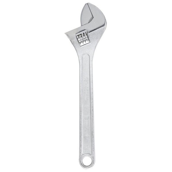Vulcan Adjustable Wrench, 18 in OAL, 2-3/16 in Jaw, Steel, Chrome - JL15018-3L