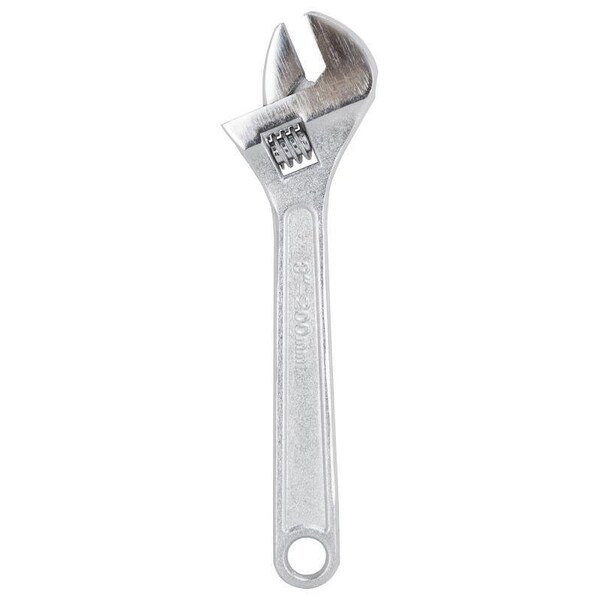 Vulcan Adjustable Wrench, 8 in OAL, Steel, Chrome - WC917-06