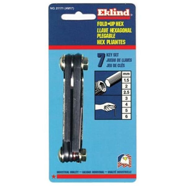 Eklind Eklind Tool 269-21171 #M17 1.5-6Mm Metric Hexkey Set - 269-21171
