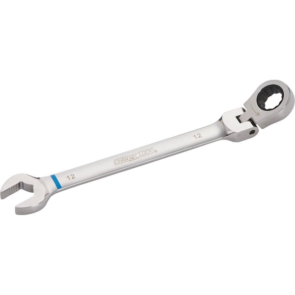 Channellock Metric 12 mm 12-Point Ratcheting Flex-Head Wrench - 321176