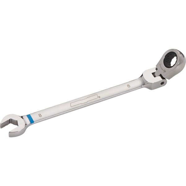 Channellock Metric 8 mm 12-Point Ratcheting Flex-Head Wrench - 320749