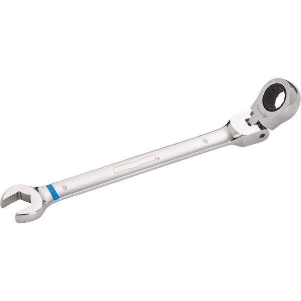 Channellock Metric 9 mm 12-Point Ratcheting Flex-Head Wrench - 320757