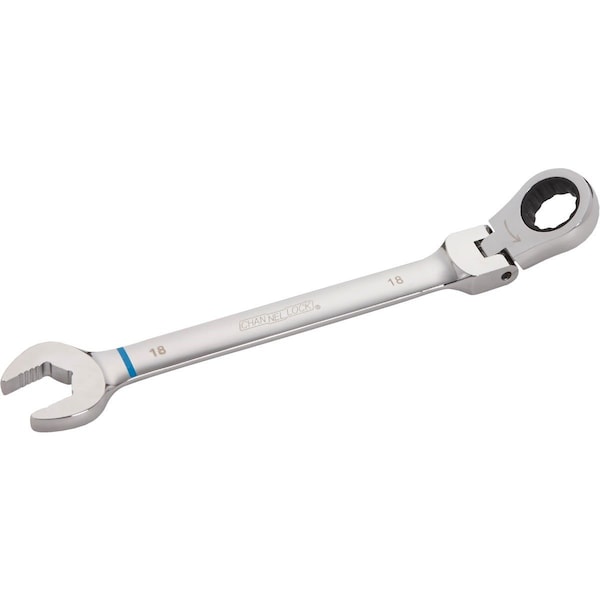 Channellock Metric 18 mm 12-Point Ratcheting Flex-Head Wrench - 321609