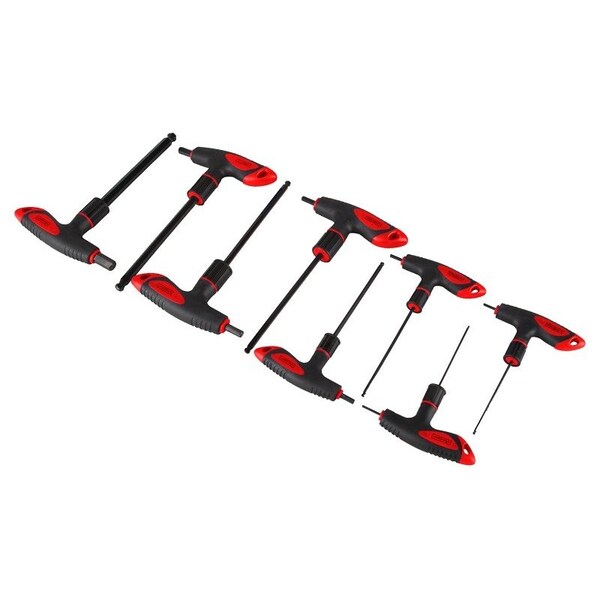 Vulcan Hex Key Set, 8-Piece, Chrome Vanadium Steel - JL-HKT-8S