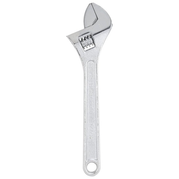 Vulcan Adjustable Wrench, 15 in OAL, Steel, Chrome - JLO-060