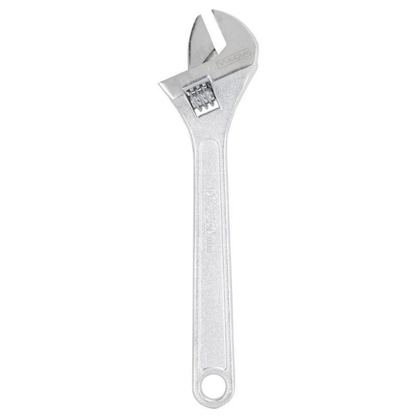 Vulcan Adjustable Wrench, 10 in OAL, Steel, Chrome - WC917-07
