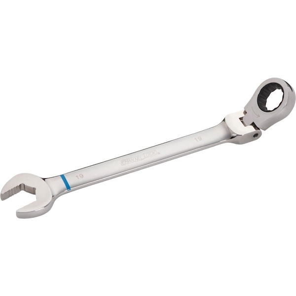 Channellock Metric 19 mm 12-Point Ratcheting Flex-Head Wrench - 321613